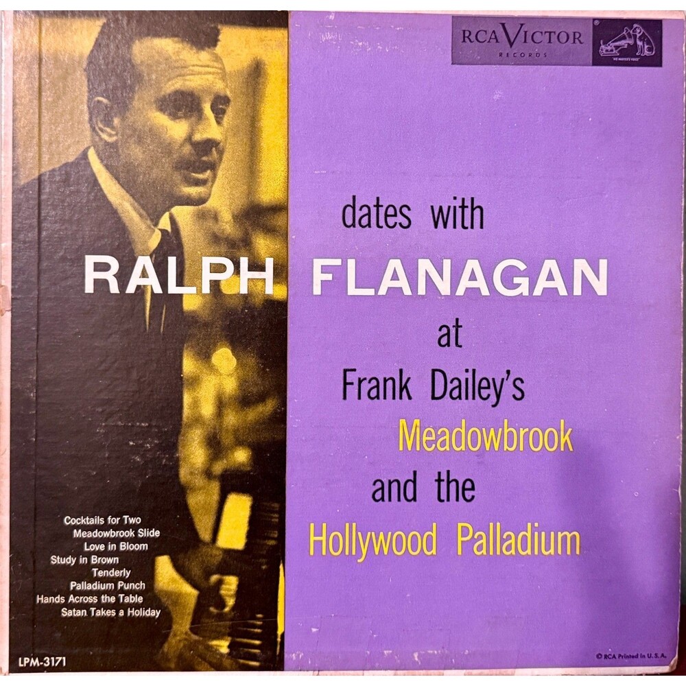 RALPH FLANAGAN Dates With Ralph Flanagan Jazz 10"Album RCA VICTOR LPM-3171 1st e